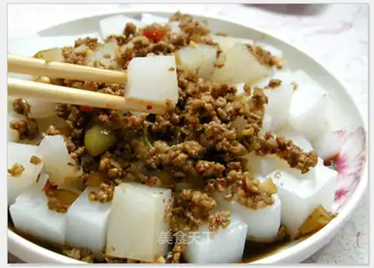 Minced pork mixed with jelly