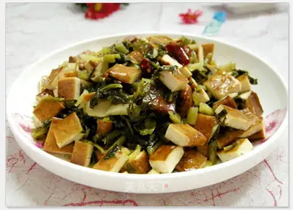 stir-fried cabbage with fragrant dried vegetables