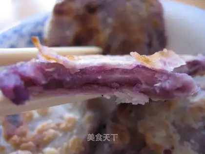 Purple sweet potato cakes