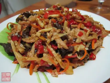 Pork Shredded Fish Sauce with Pickled Pepper