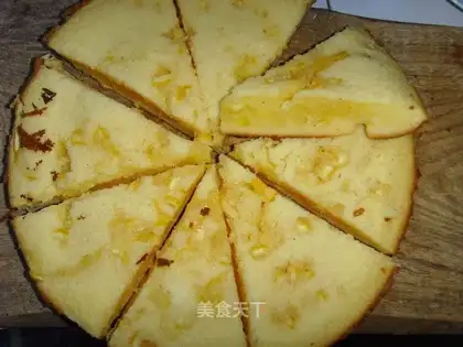 Fresh lemon peel cake