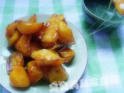 Pulled sweet potatoes