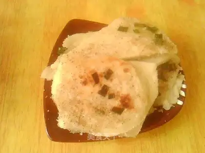 Hand-grabbed scallion pancakes