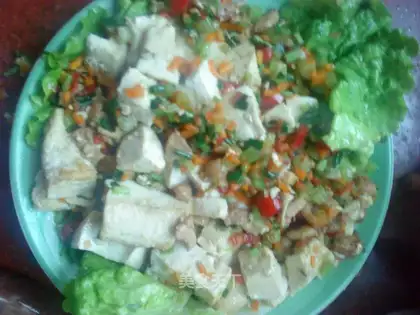 Spicy white tofu