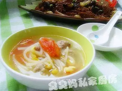 Silver tooth meatball soup