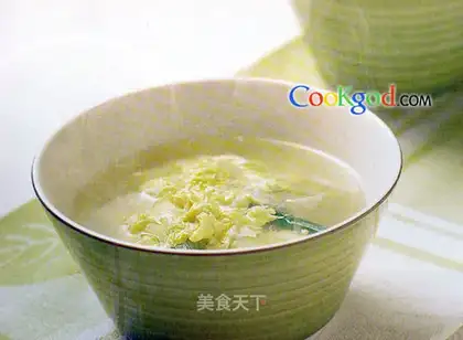 Green onion and egg soup