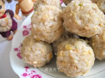 Black bean dregs glutinous rice balls