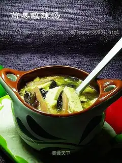 Simple hot and sour soup