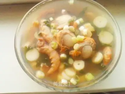 Scallop seafood soup