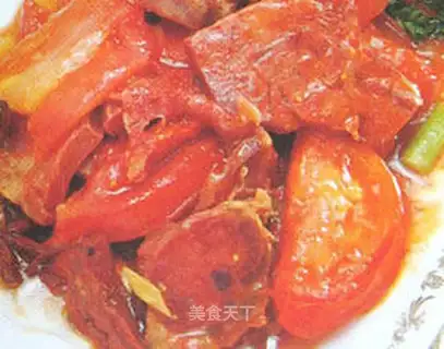 Tomato beef slices