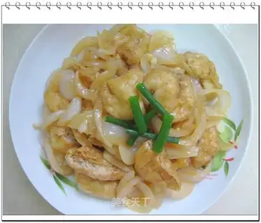 stir-fried beans with onions
