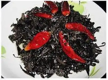 fried dried mushroom