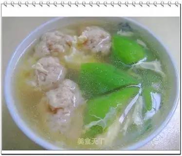 loofah meatball soup
