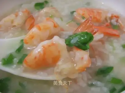 Fresh shrimp porridge
