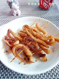 Burning squid