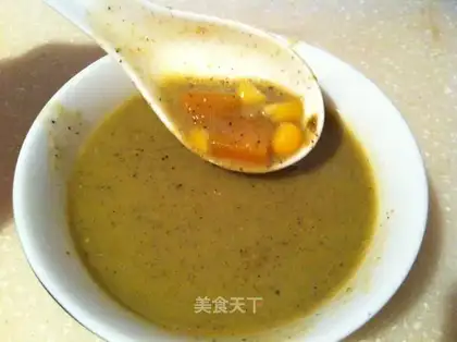 Pumpkin corn sesame congee