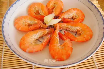 White burning shrimp