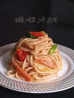 Flaming stick noodles