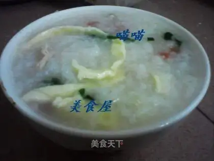 Chicken and tomato congee