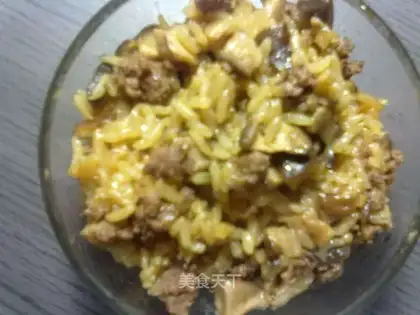 Delicious mushroom rice