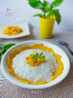 Coconut mango congee