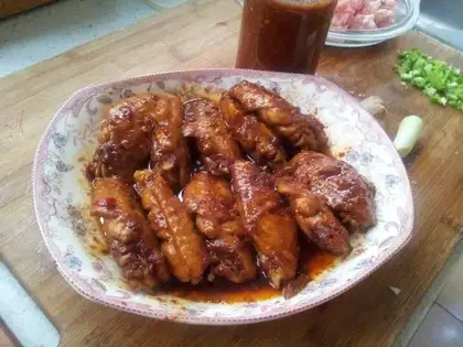Garlic chicken wings