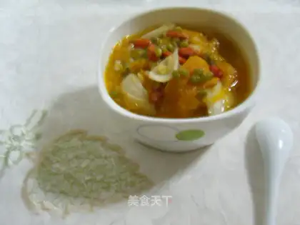 The green bean congee of the lilies