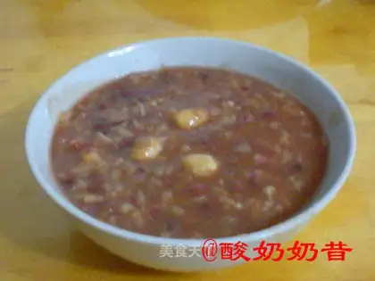 Red bean rice congee