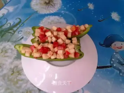 White fried tomatoes