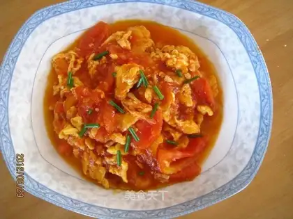 Tomato fried eggs