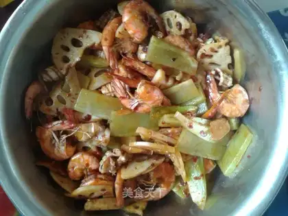 Spicy squid shrimp