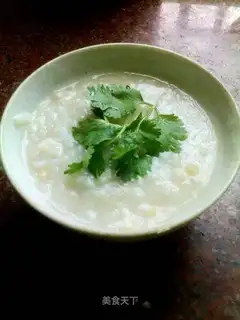 Dried fish porridge