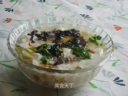 Homemade tofu flowers