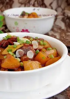 Potato red meat
