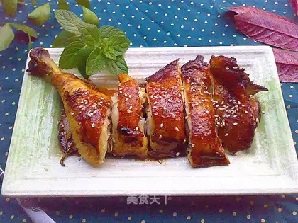 Roasted chicken leg