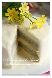 Tea ice cream cake