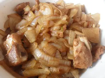 Onion fried ribs