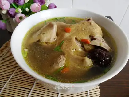 The yellow date pigeon soup