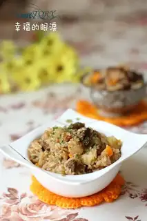 Potato beef carrot rice
