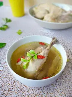 Clear the chicken soup