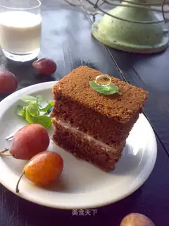 Soup cocoa cake