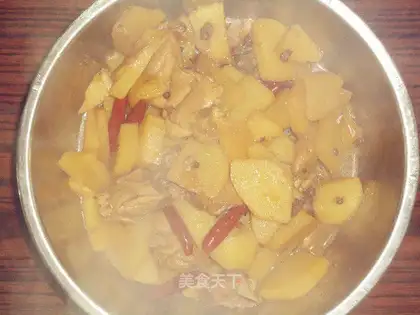 Potato chicken leg