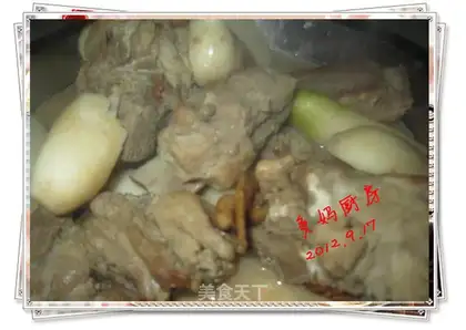 Potato-cooked ribs