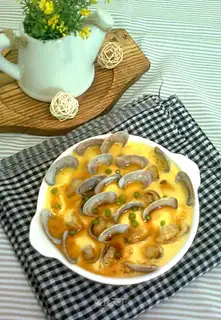 Flower clams and eggs