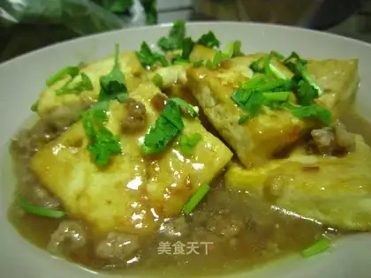 Meat and tofu