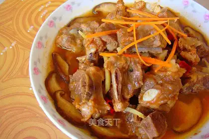 Steaming mushrooms