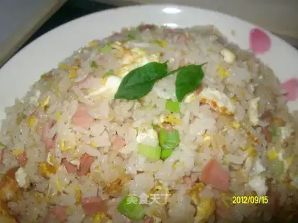 Ham and egg fried rice