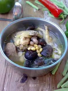 Three bean mushroom chicken soup