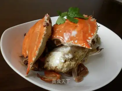 Crab with ginger