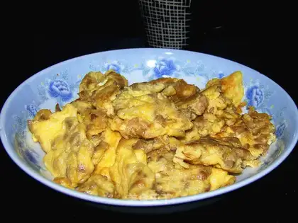 radish fried eggs